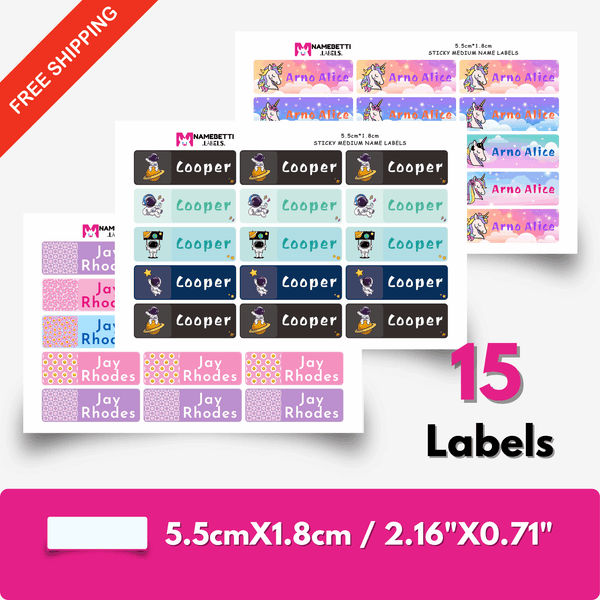 Medium Sticky Name Labels