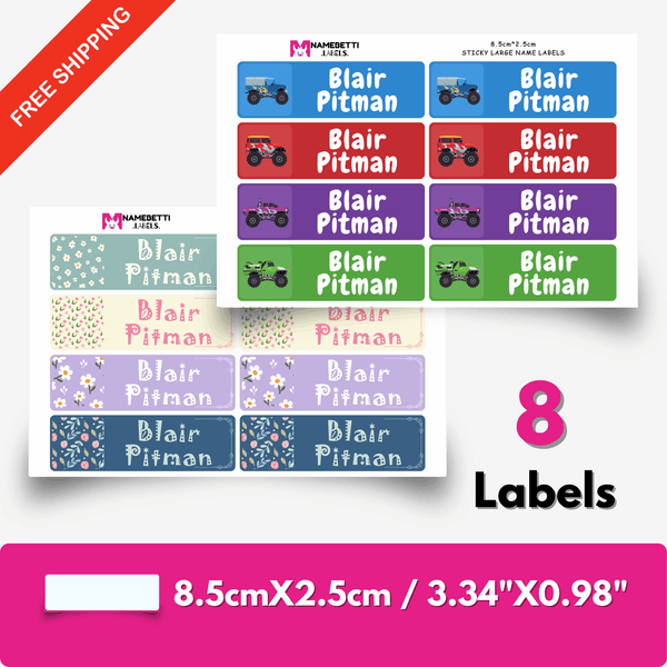 Large Sticky Name Labels