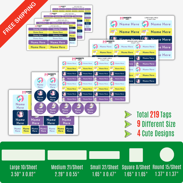 All Label Combo Pack - 219 Labels<br>Multiple Multi Stickers