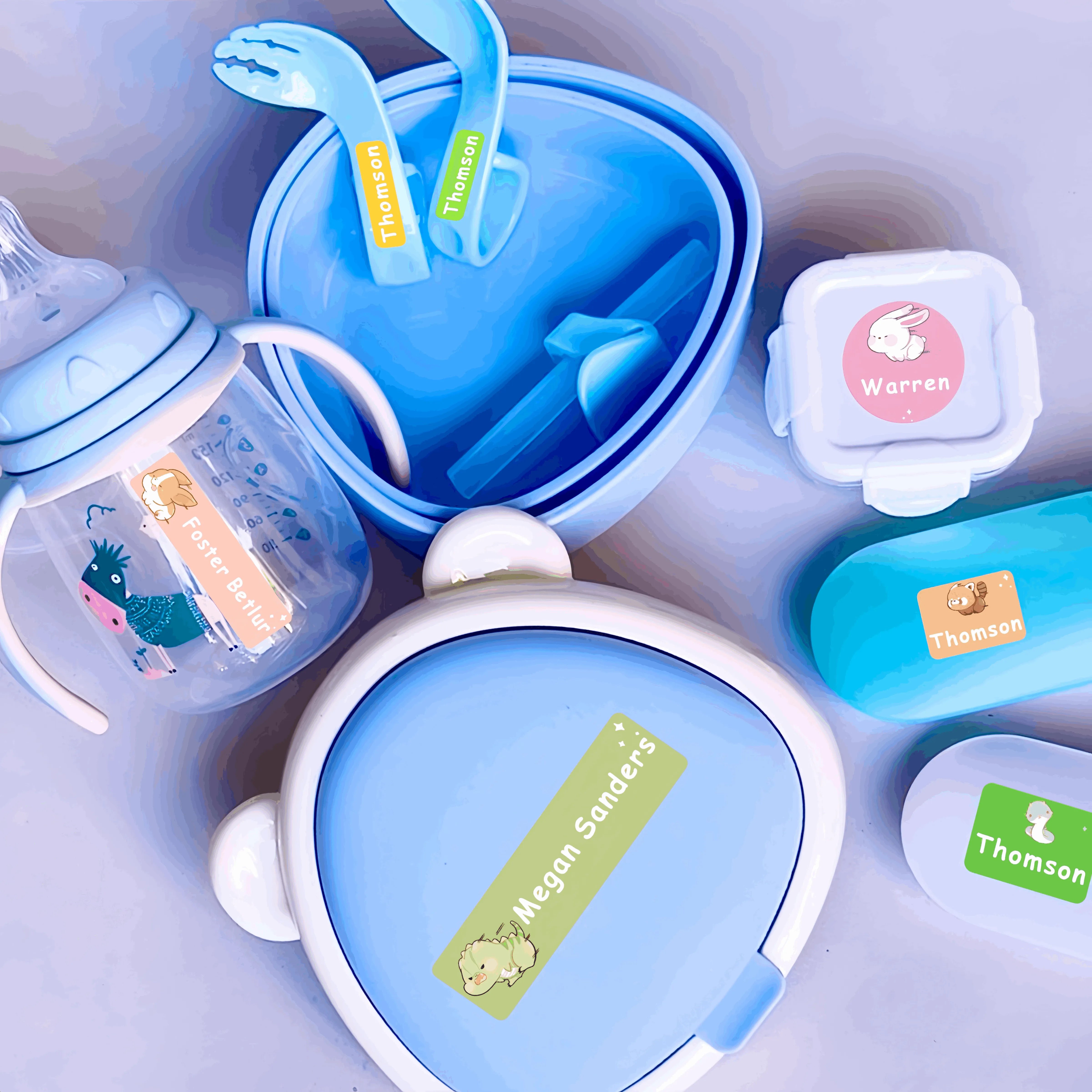 Baby Name Labels for 2026 - Namebetti Daycare Label Pack, Bottle tags ...