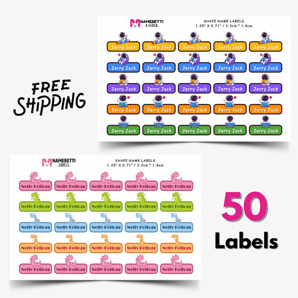 Shape Sticky Name Labels