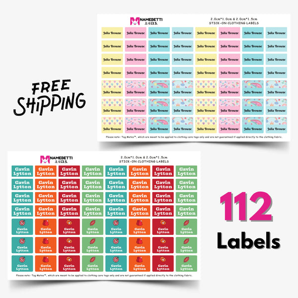 Stick On Clothing Labels - Tag Mates™