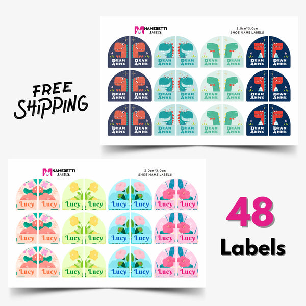 Stick On Shoe Labels
