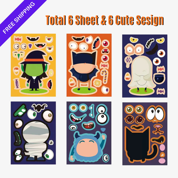 DIY Halloween Stickers, Dress-Up Fun & Early Learning Toy